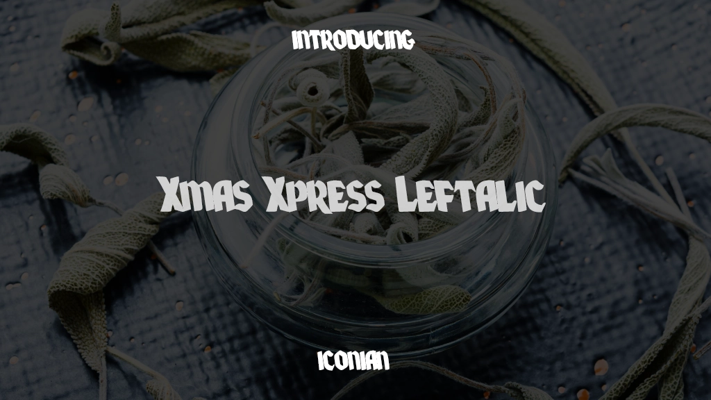 Xmas Xpress Leftalic Immagini di esempio dei caratteri  1