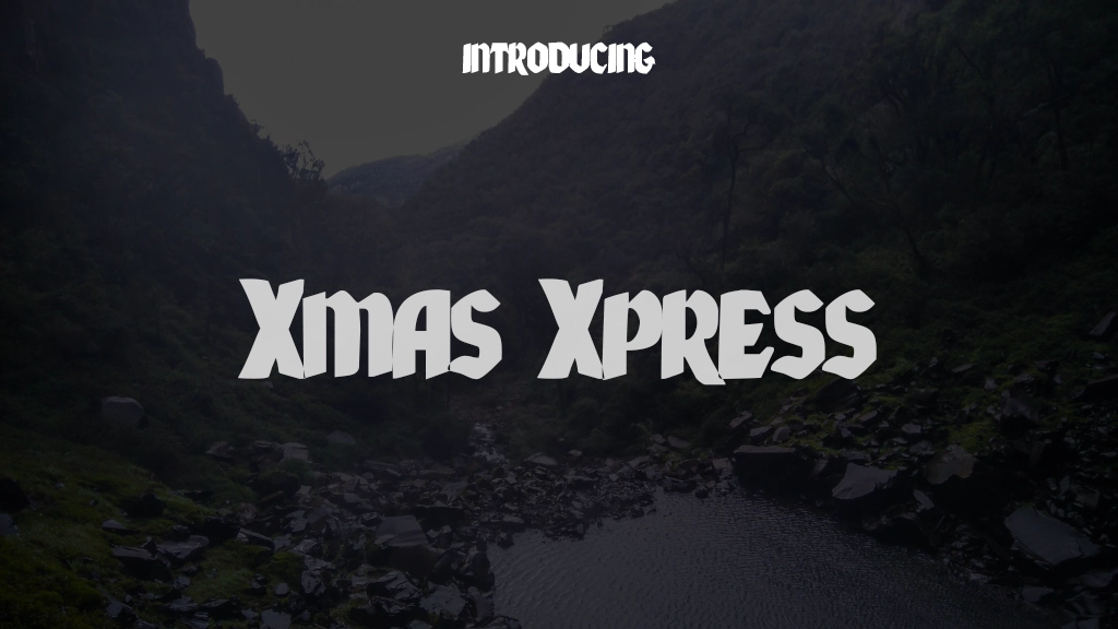 Xmas Xpress Font Sample Images  1