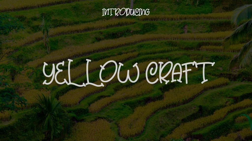 Yellow Craft Font Sample Images  1