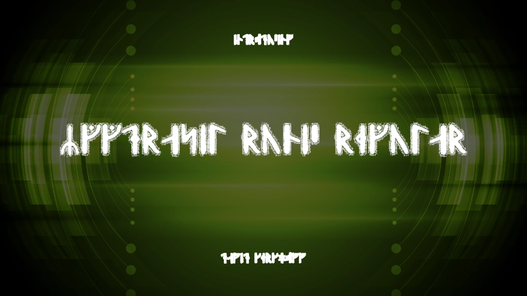 Yggdrasil Runic Regular Font Sample Images  1