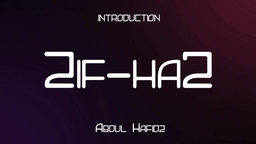 Zif-ha2 Font Sample Image 1